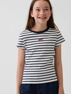 Shirt donkerblauw/wit