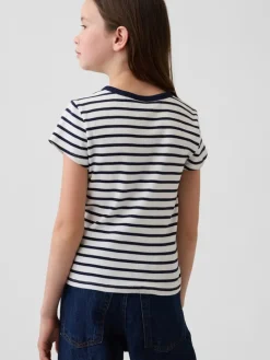 Shirt donkerblauw/wit