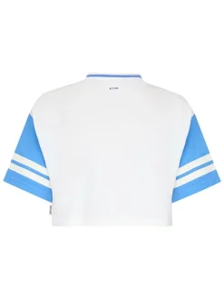 Shirt "Drancy" wit/lichtblauw