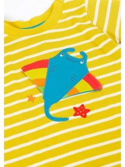 Shirt geel/wit