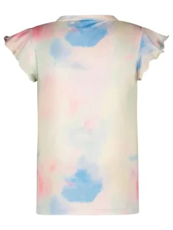 Shirt lichtblauw/lichtroze/wit