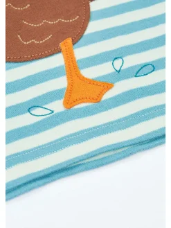 Shirt lichtblauw/wit