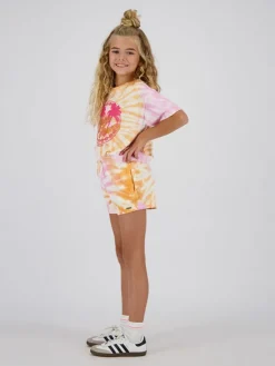 Shirt lichtroze/geel/wit
