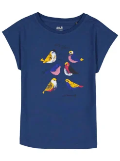 Shirt "Tweeting Birds" donkerblauw