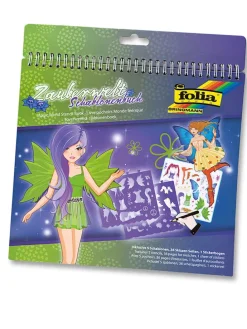 Sjablonenboek "Toverwereld" meerkleurig - (L)24 x (B)14,2