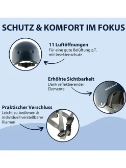Skatehelm donkerblauw