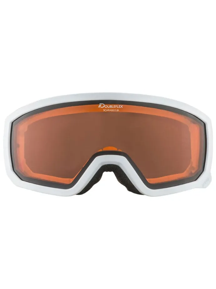 Ski-/snowboardbril "Scarabeo JR" wit/oranje
