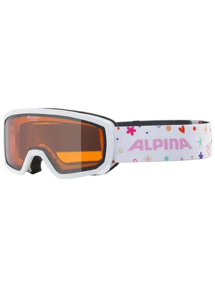 Ski-/snowboardbril "Scarabeo JR" wit/oranje