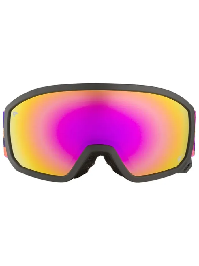 Ski-/snowboardbril "Scarabeo JR" zwart/roze/geel