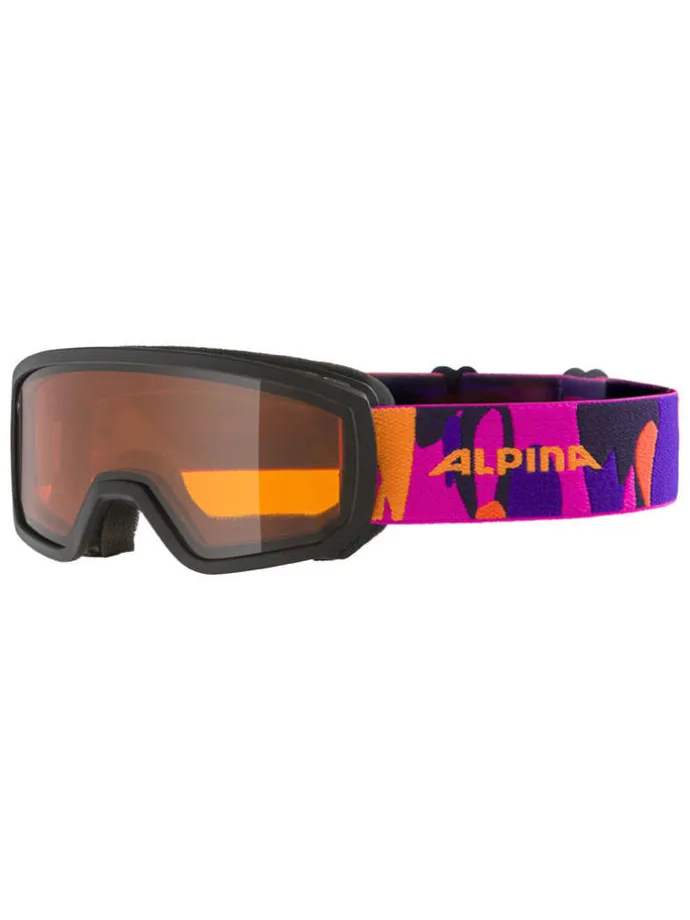 Ski-/snowboardbril "Scarabeo JR" zwart/oranje