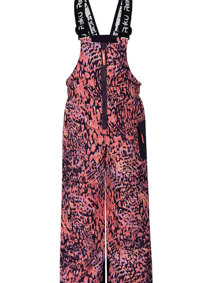 Ski-/snowboardbroek "Carina" koraalrood/zwart