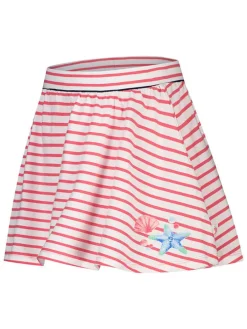 Skort crème/rood
