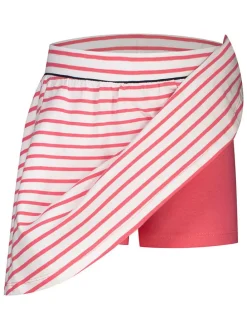 Skort crème/rood