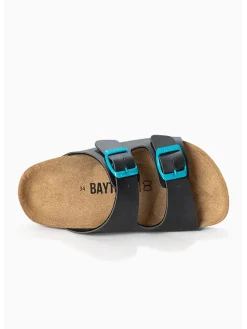 Slippers "Atlas" antraciet/blauw