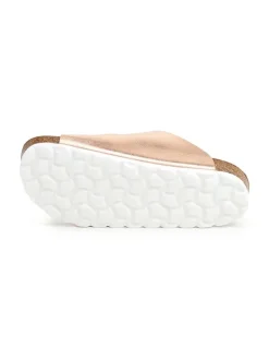 Slippers lichtroze/goudkleurig
