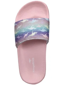 Slippers lichtroze/meerkleurig