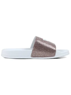 Slippers lichtroze/wit