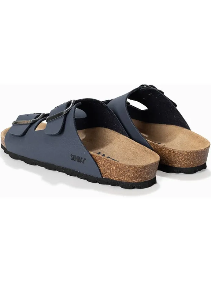 Slippers "Trefle" donkerblauw