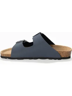 Slippers "Trefle" donkerblauw