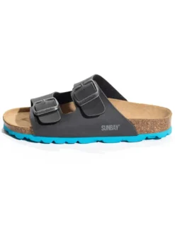 Slippers "Trefle" donkergrijs