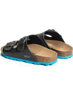 Slippers "Trefle" donkergrijs