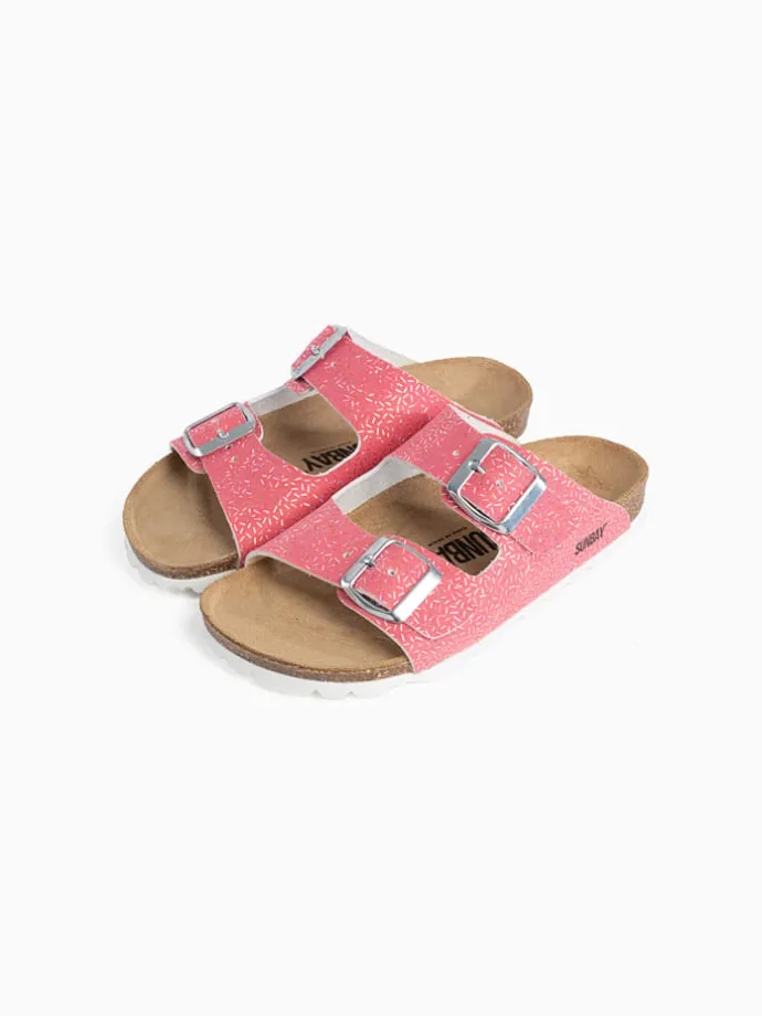 Slippers "Trefle" lichtroze