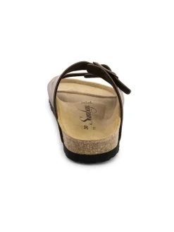Slippers "Trefle" taupe