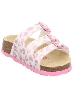 Slippers wit/lichtroze