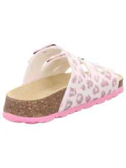 Slippers wit/lichtroze
