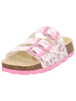 Slippers wit/lichtroze