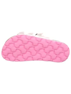 Slippers wit/lichtroze