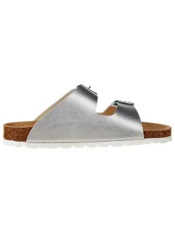 Slippers zilverkleurig