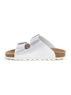 Slippers zilverkleurig