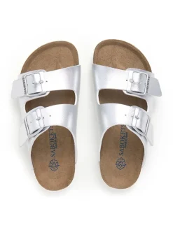 Slippers zilverkleurig