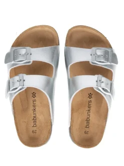 Slippers zilverkleurig