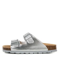 Slippers zilverkleurig