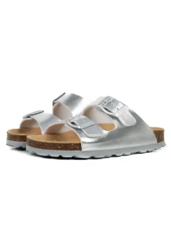 Slippers zilverkleurig