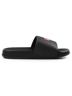 Slippers zwart/rood