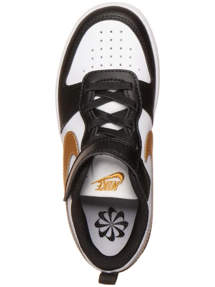 Sneakers "Court Borough Recraft" zwart/wit/goudkleurig
