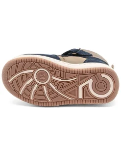Sneakers donkerblauw/beige
