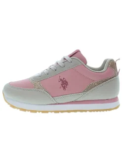 Sneakers grijs/lichtroze