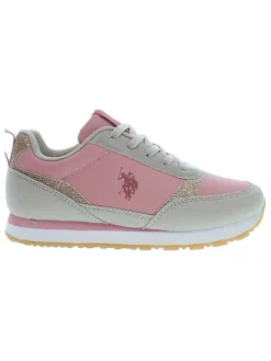 Sneakers grijs/lichtroze