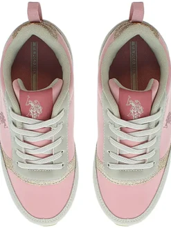 Sneakers grijs/lichtroze