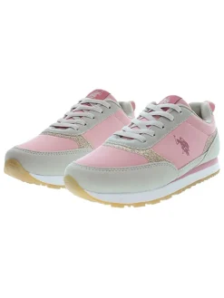 Sneakers grijs/lichtroze