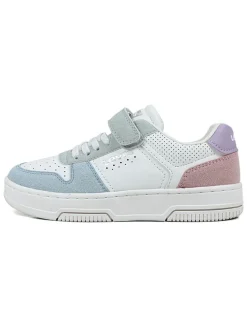 Sneakers wit/lichtblauw/paars
