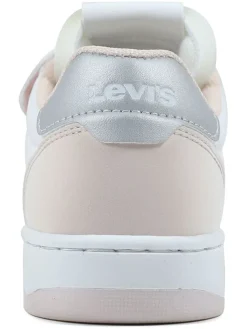 Sneakers wit/lichtroze/zilverkleurig