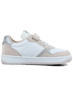 Sneakers wit/lichtroze/zilverkleurig