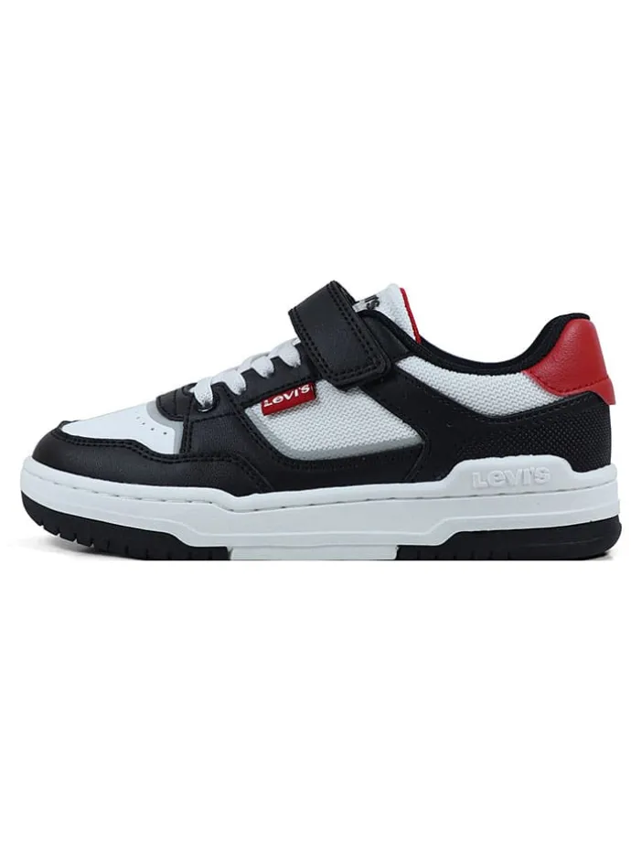 Sneakers wit/zwart/rood