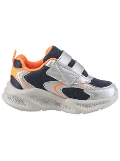 Sneakers zilverkleurig/donkerblauw