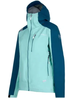 Softshelljas "Alpine Guide" blauw/turquoise